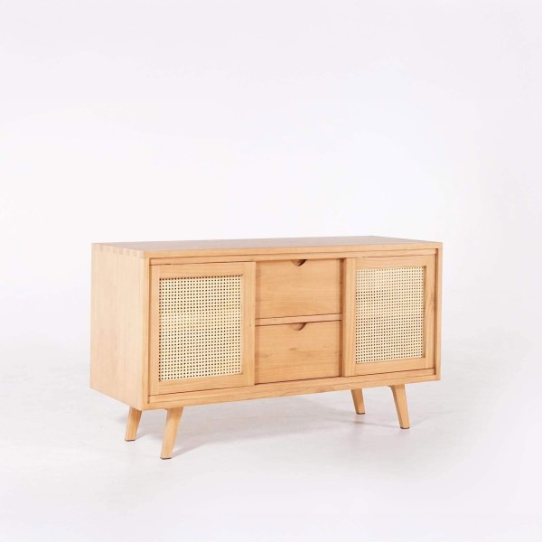 Badezimmermöbel aus Massivholz auf Füßen 140 cm - Anaya