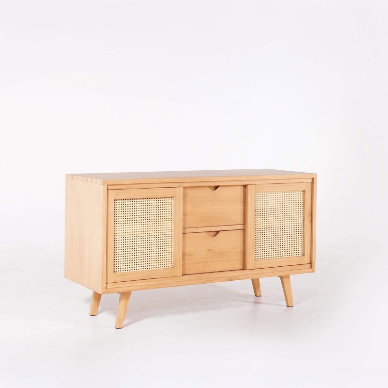 Badezimmermöbel aus Massivholz auf Füßen 140 cm - Anaya