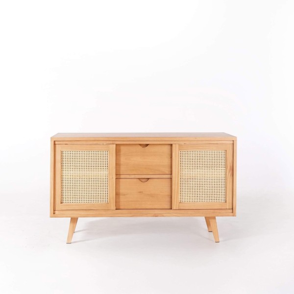 Badezimmermöbel aus Massivholz auf Füßen 140 cm - Anaya