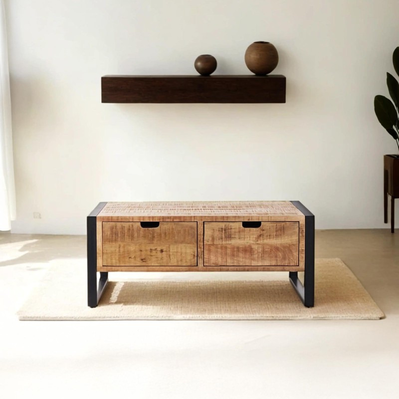 Couchtisch aus massivem Mangoholz – Kansas