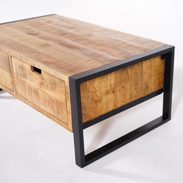 Couchtisch aus massivem Mangoholz – Kansas