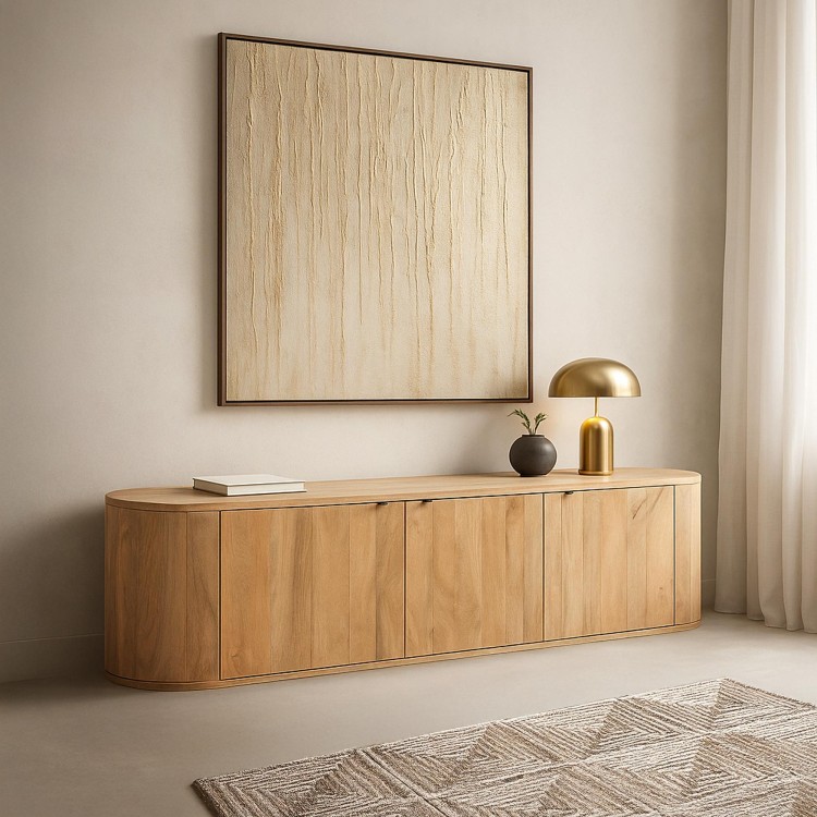 TV-Möbel aus Massivholz 200 cm - Timea