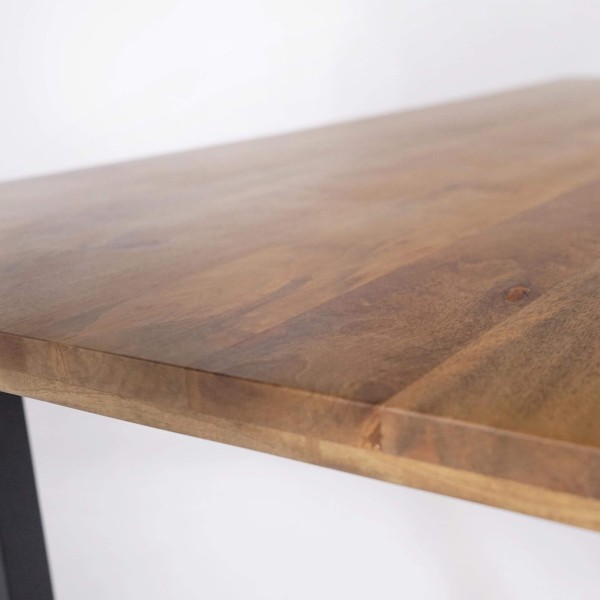 Esstisch aus massivem Mangoholz und Metall 200 cm – Kansas
