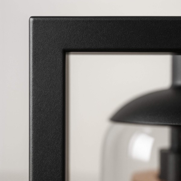 Stehlampe für das Wohnzimmer mit mundgeblasenen Rauchglas-Lampenschirmen – Brila