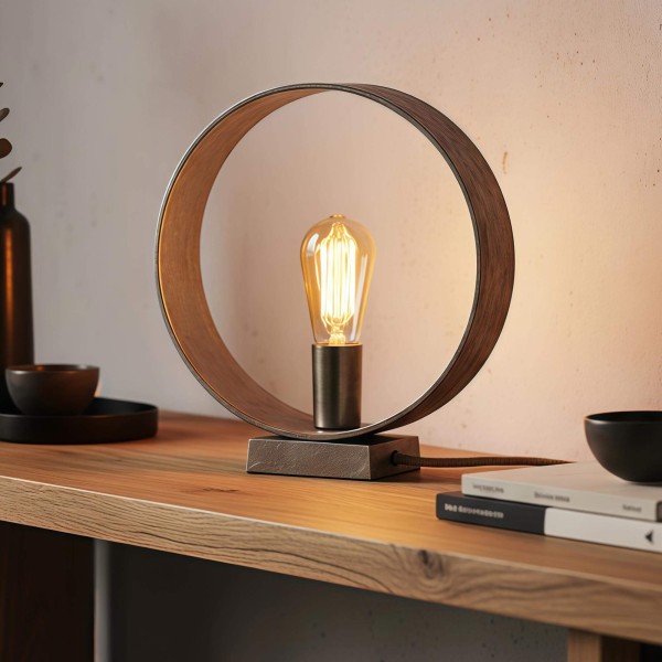 Industrielle Tischlampe aus Metall – Osmo