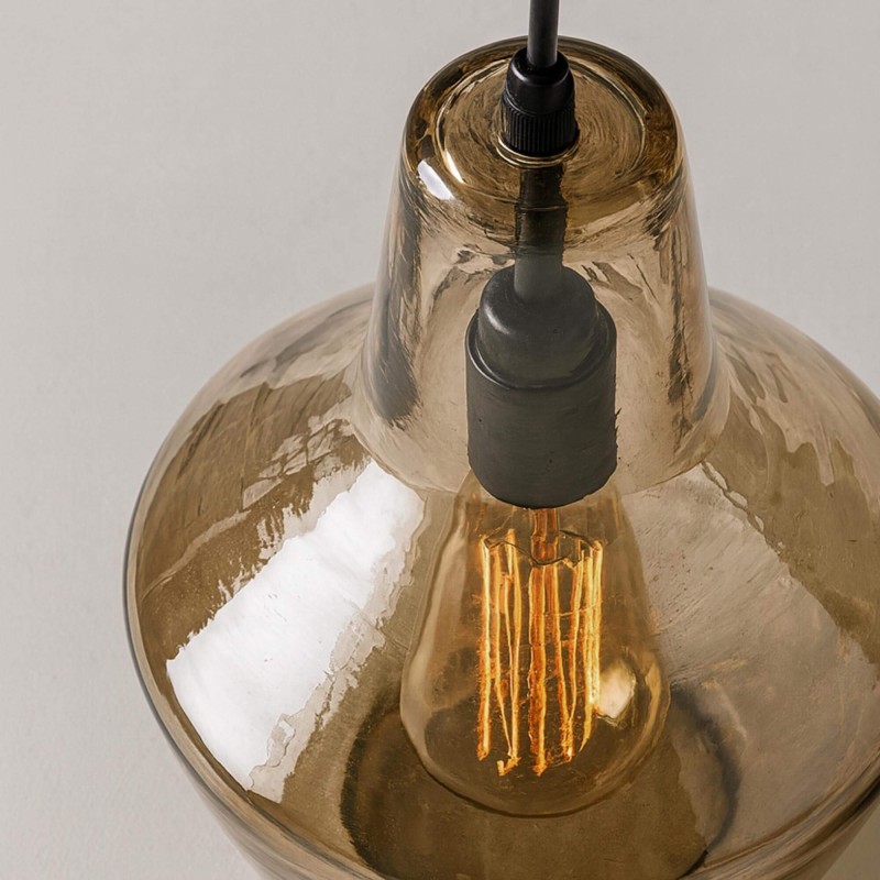 Design-Hängeleuchte mit Glasschirm – Clara