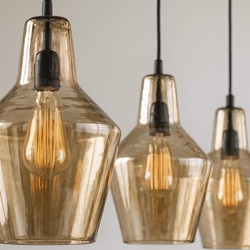 Design-Hängeleuchte mit Glasschirm – Clara