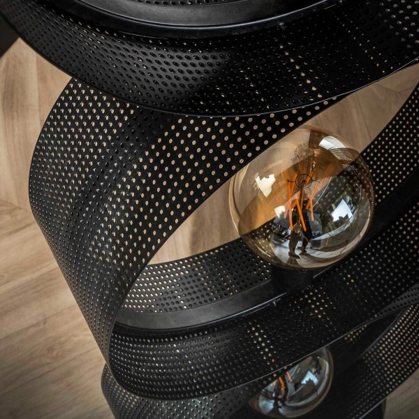 Stehlampe aus Metall mit anthrazitfarbener Oberfläche – Torre