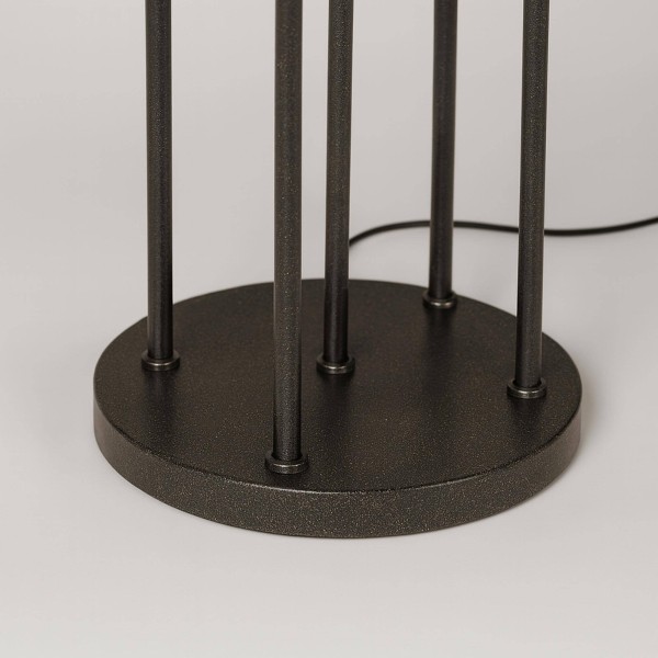 Design-LED-Stehleuchte aus schwarzem Metall – Nova