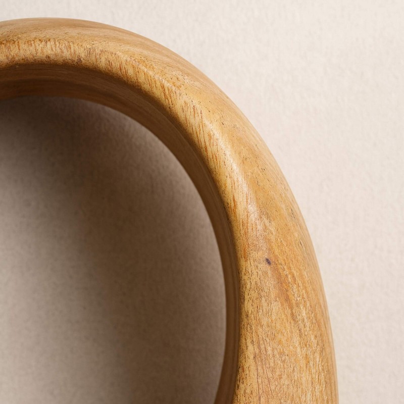 Tischlampe aus massivem Mangoholz – Oro