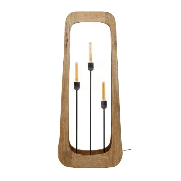 Stehlampe aus massivem Mangoholz – Noxios