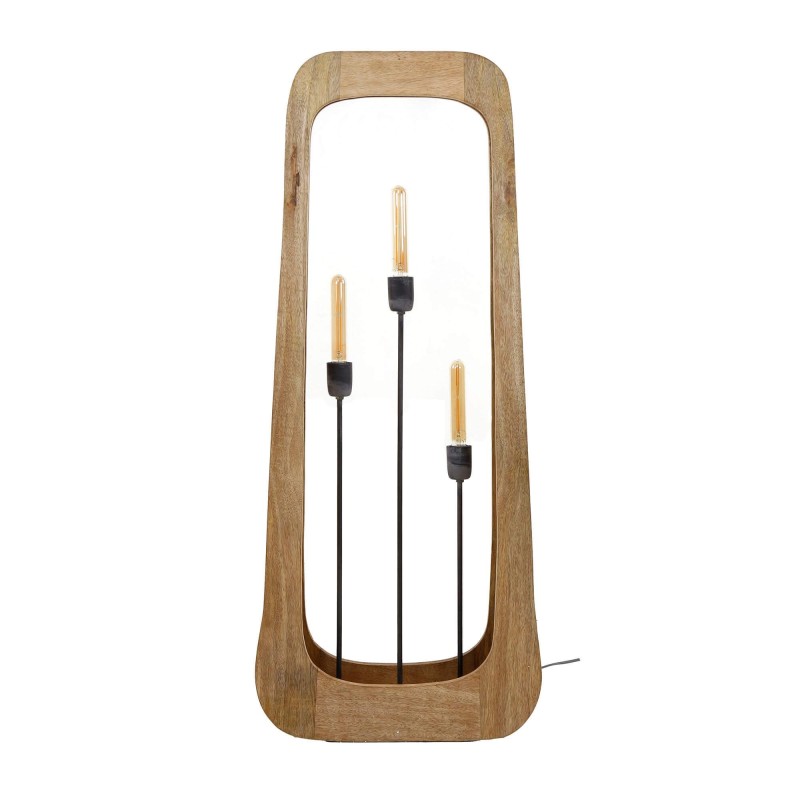 Stehlampe aus massivem Mangoholz – Noxios