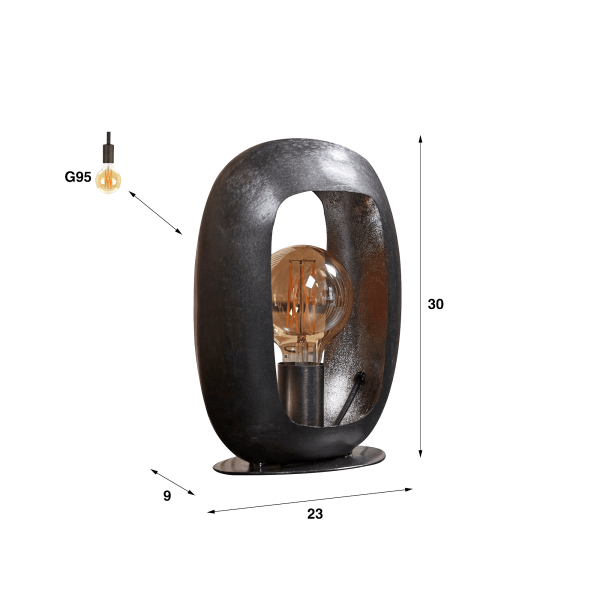 Industrielle Tischlampe – Luma