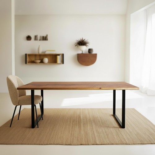 Esstisch aus massivem Mangoholz und Metall 200 cm – Kansas