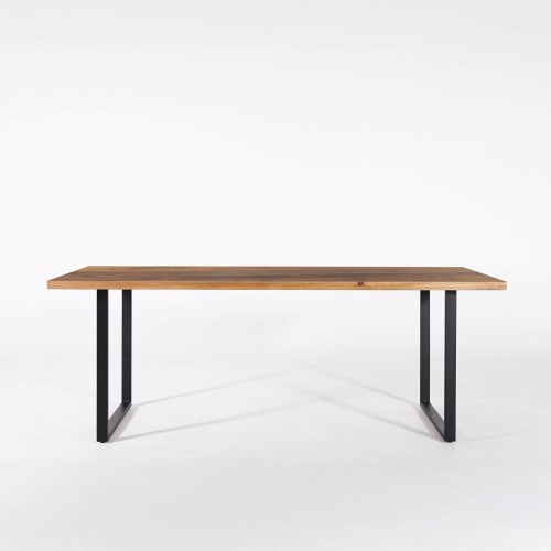 Esstisch aus massivem Mangoholz und Metall 200 cm – Kansas