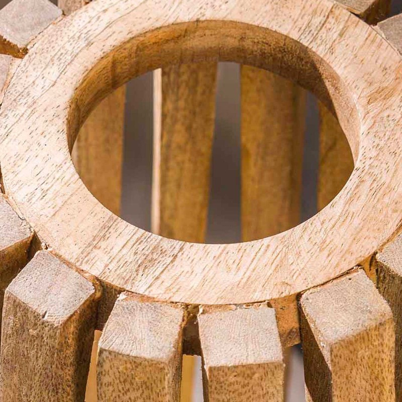 Stehlampe für das Wohnzimmer aus massivem Mangoholz – Arken