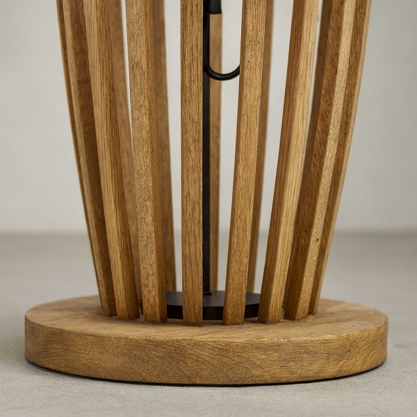 Stehlampe für das Wohnzimmer aus massivem Mangoholz – Arken