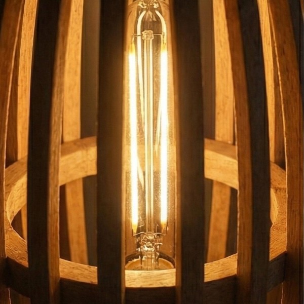 Stehleuchte aus massivem Mangoholz – Arken