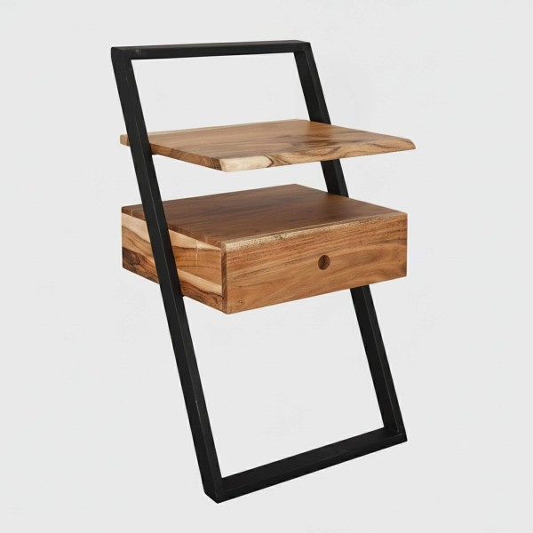 Nachttisch aus massivem Akazienholz – Lean