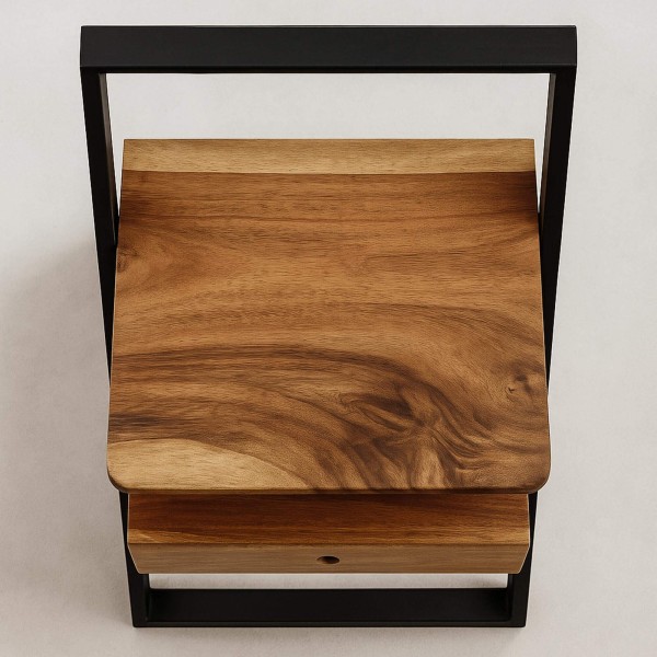 Nachttisch aus massivem Akazienholz – Lean
