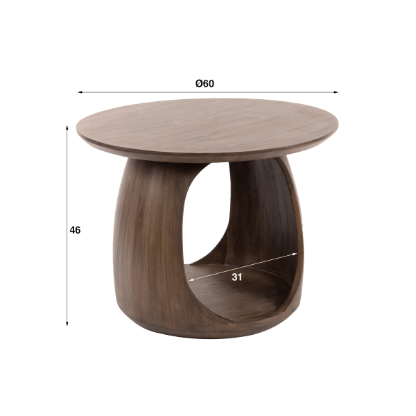 Beistelltisch aus massivem Akazienholz – Origin