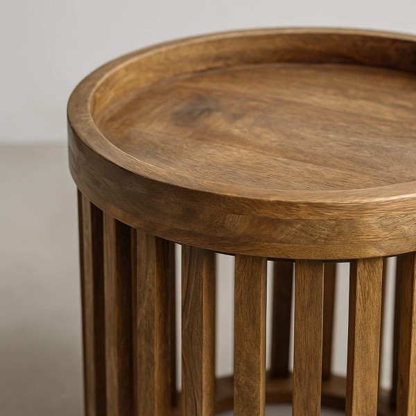 Beistelltisch aus massivem Mangoholz (2er-Set) – Tweak