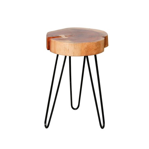 Beistelltisch aus massivem Akazienholz (2er-Set) – Trunk