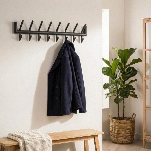 Wandgarderobe aus Metall im industriellen Stil – Nord