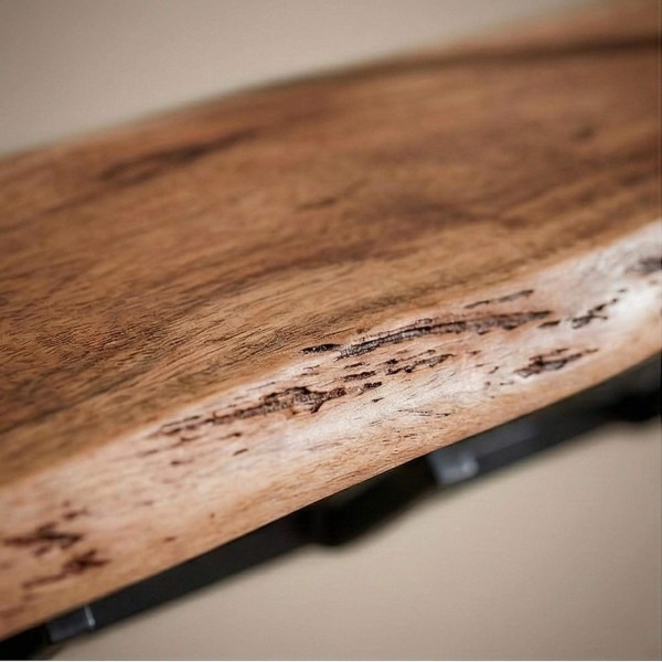 Wandgarderobe mit Ablage aus Massivholz – Solis