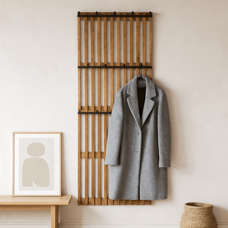 Wandgarderobe aus Holz 60 × 160 – Tweak