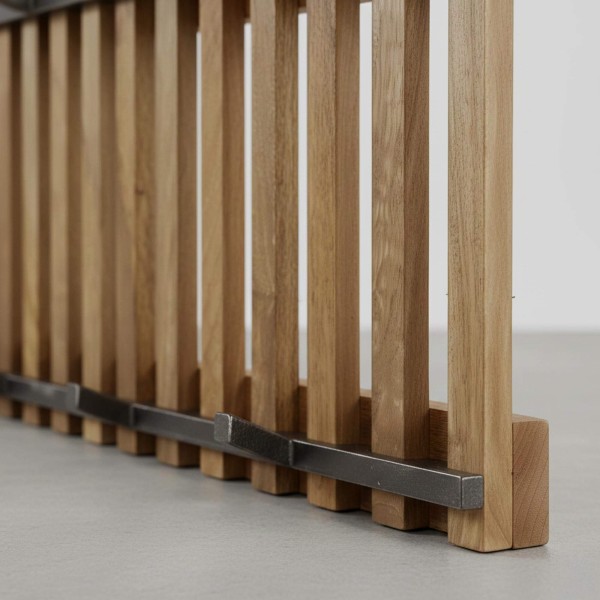 Wandgarderobe aus Holz 100 × 33 – Tweak