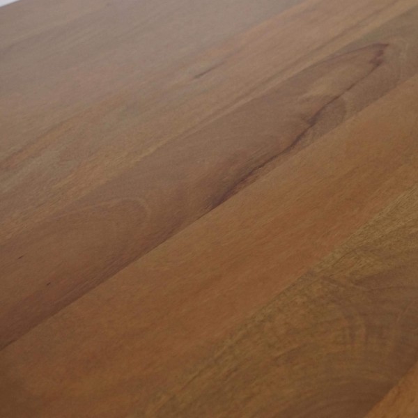 Massivholz-Esstisch mit Metall-Mikadofuß 180 cm