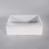 Aufsatzwaschbecken aus Keramik, glänzend weiß – Nova