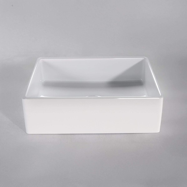 Aufsatzwaschbecken aus Keramik, glänzend weiß – Nova