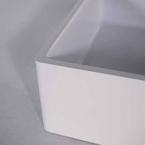 Aufsatzwaschbecken aus Keramik, glänzend weiß – Nova