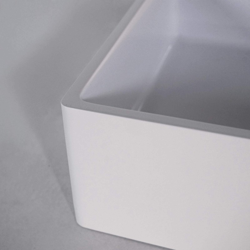 Aufsatzwaschbecken aus Keramik, glänzend weiß – Nova