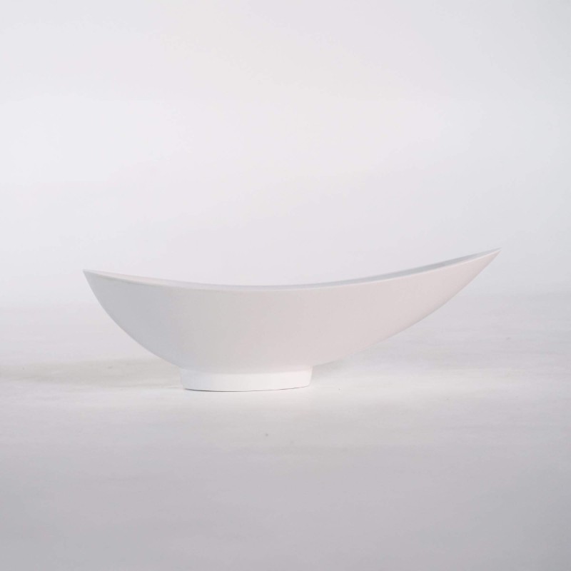 Rundes Keramikwaschbecken, glänzend weiß – Bora