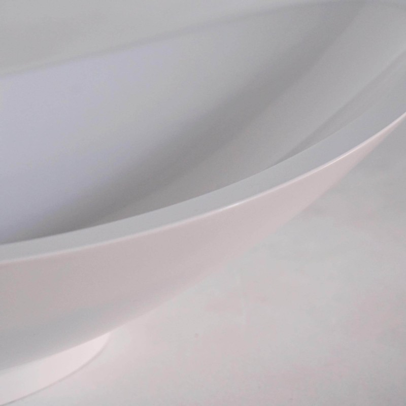 Rundes Keramikwaschbecken, glänzend weiß – Bora