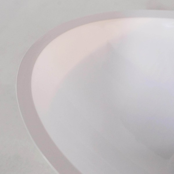 Rundes Keramikwaschbecken, glänzend weiß – Bora