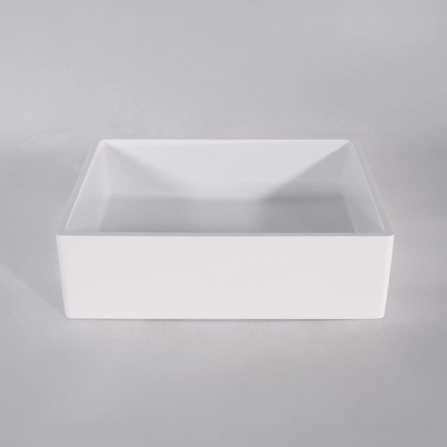 Aufsatzwaschbecken aus Keramik, matt weiß – Nova