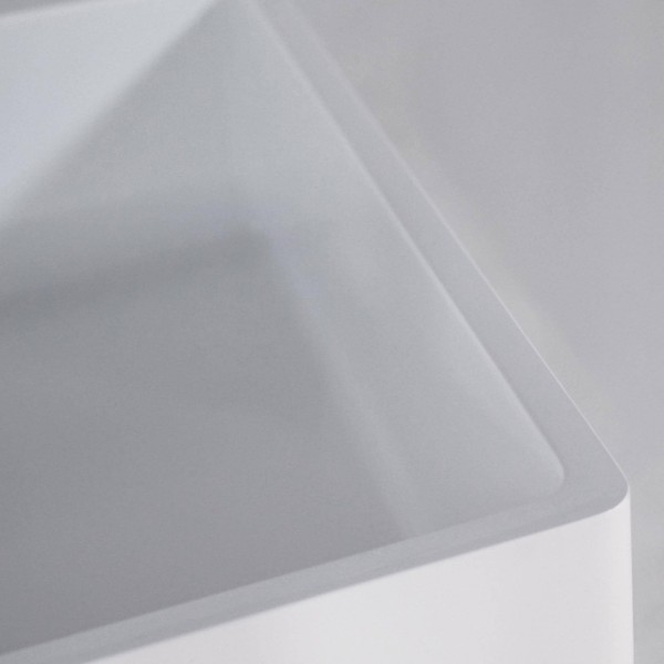 Aufsatzwaschbecken aus Keramik, matt weiß – Nova