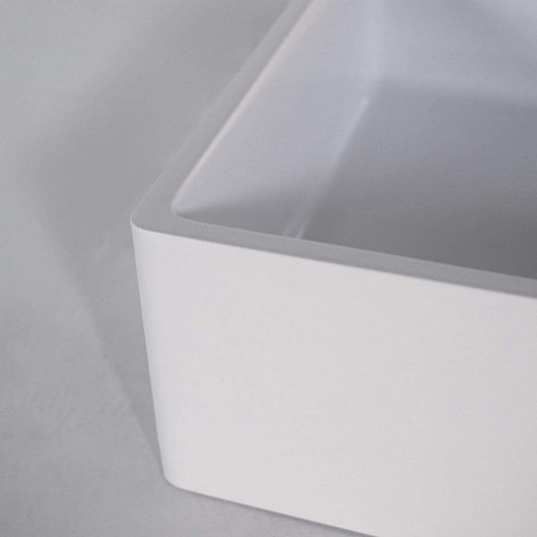 Aufsatzwaschbecken aus Keramik, matt weiß – Nova