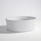 Rundes Keramikwaschbecken, matt weiß – Rundo