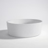 Rundes Keramikwaschbecken, matt weiß – Rundo