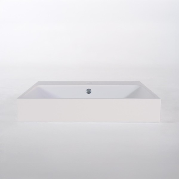 Keramik-Waschbecken fürs Badezimmer, matt weiß – Anna