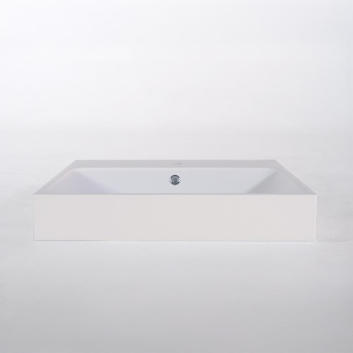 Keramik-Waschbecken fürs Badezimmer, matt weiß – Anna