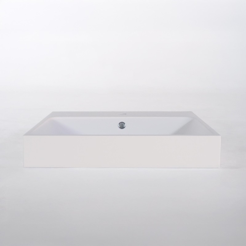 Keramik-Waschbecken fürs Badezimmer, matt weiß – Anna