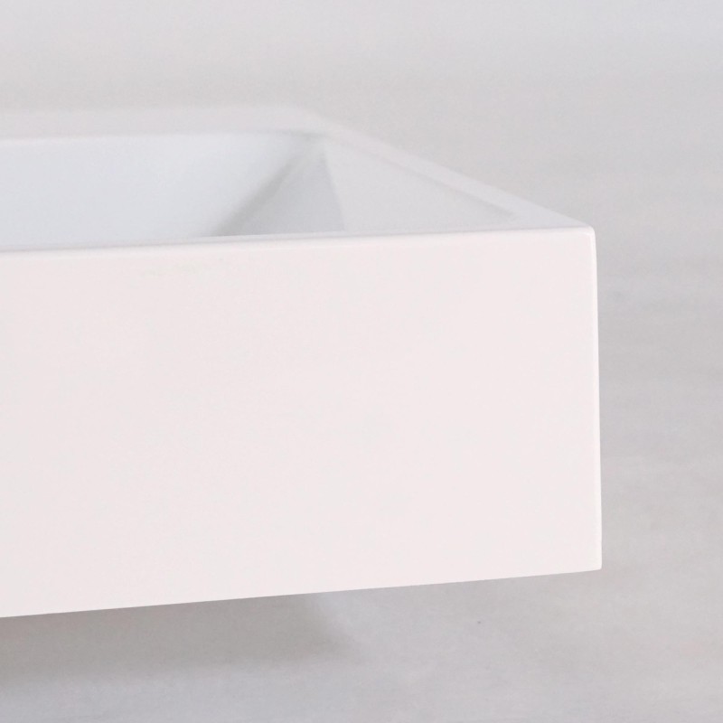 Keramik-Waschbecken fürs Badezimmer, matt weiß – Anna