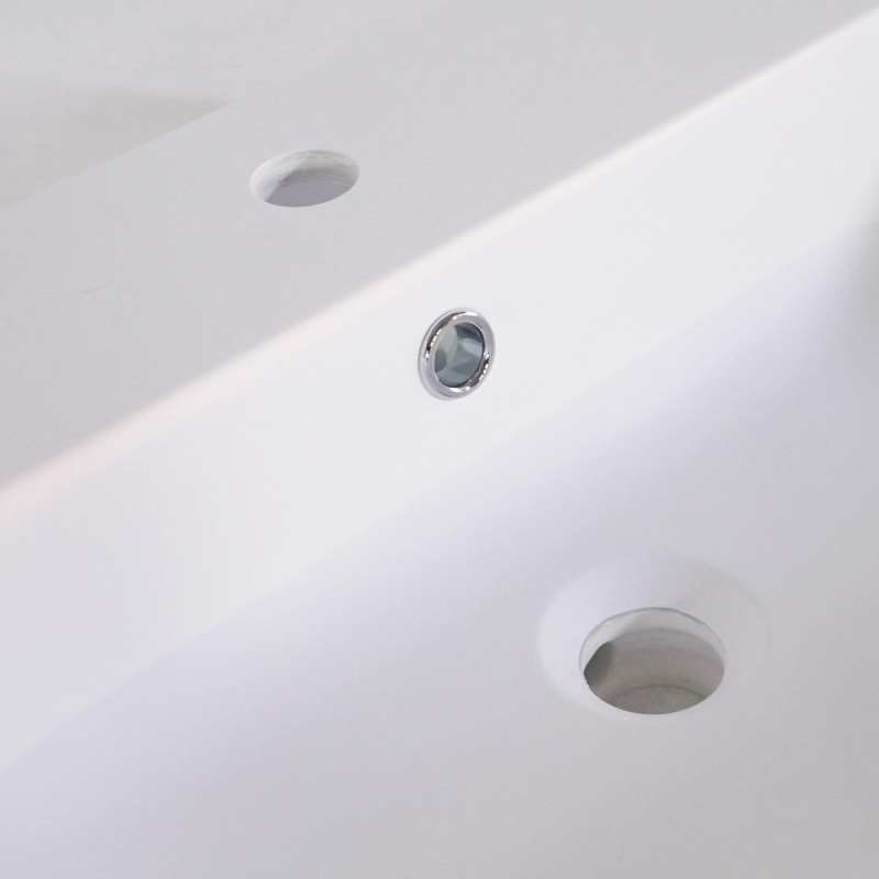 Keramik-Waschbecken fürs Badezimmer, matt weiß – Anna