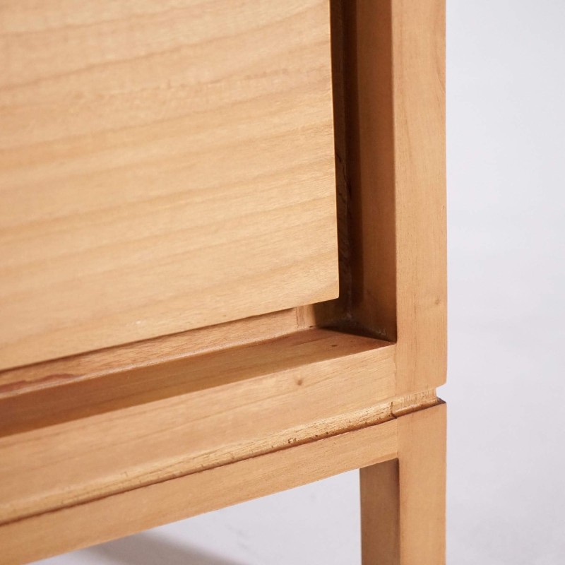 Badmöbel mit Doppelwaschbecken aus Massivholz, matt weiß – Ashwini